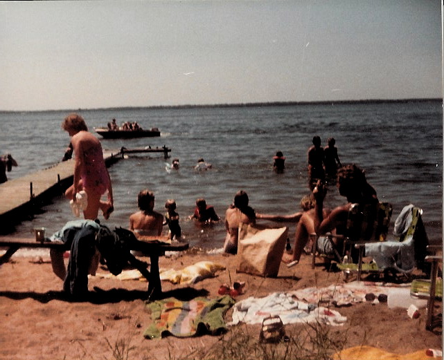 Beach by Fochs cabin