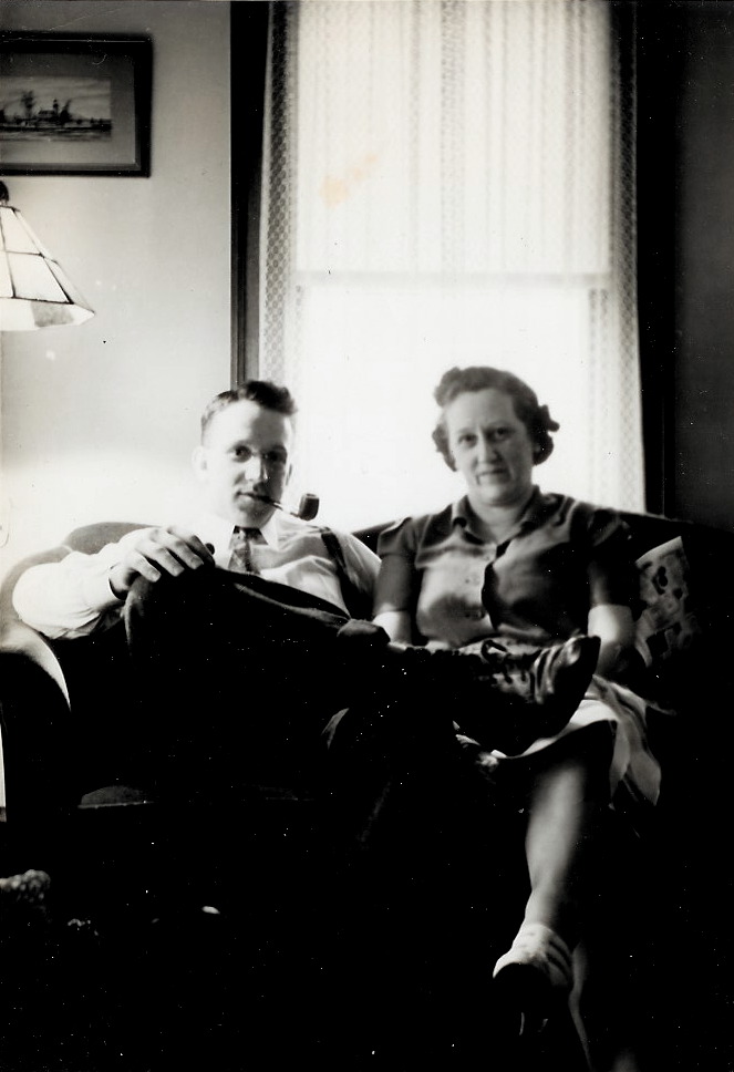 Chuck and his mother