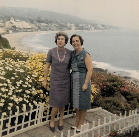 1964, Laguna Beach, with Dorothy Boese