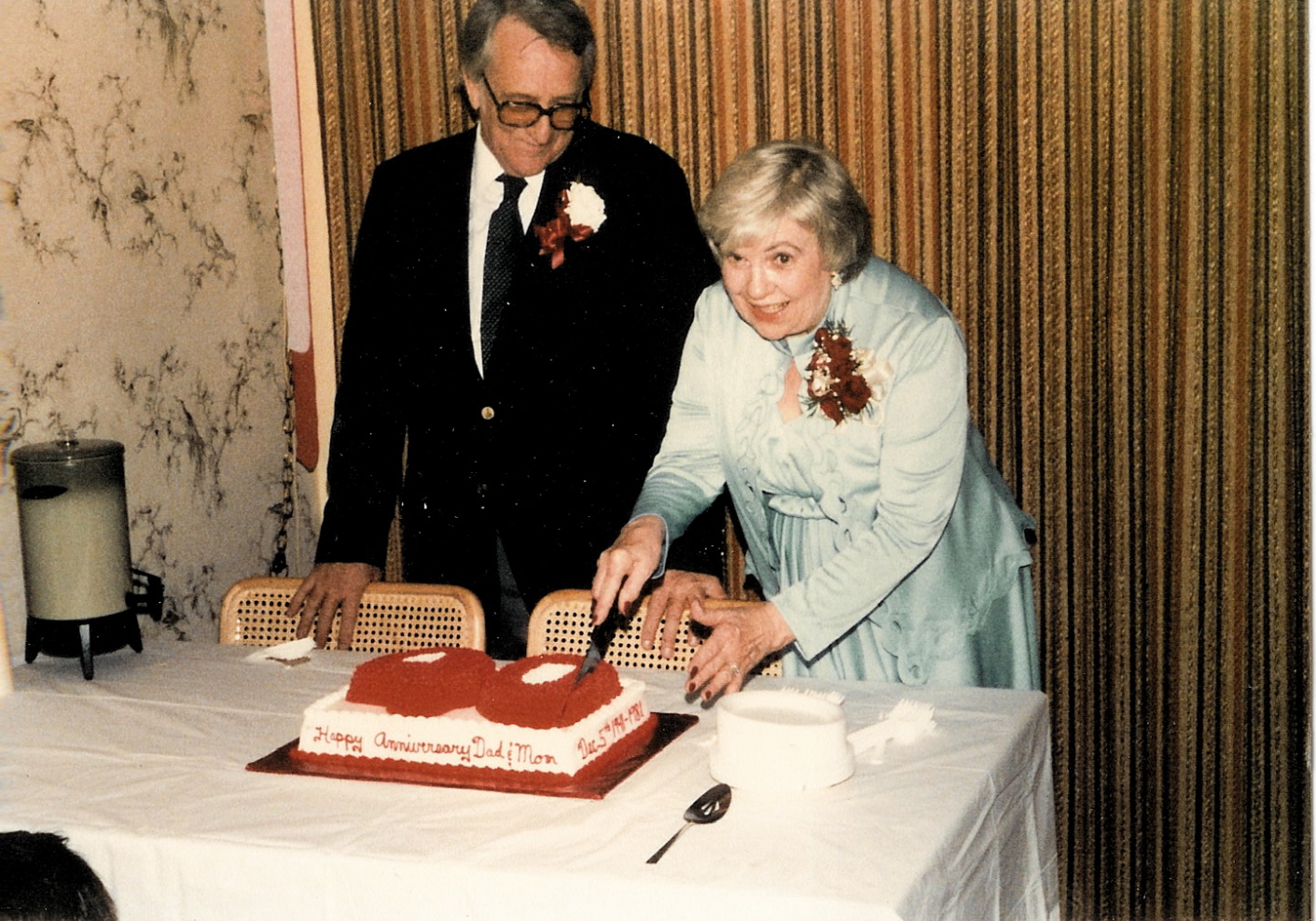 40th wedding anniversary, 1981