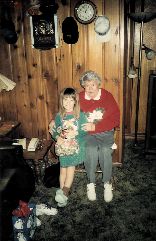 With Kendra, Christmas 1994