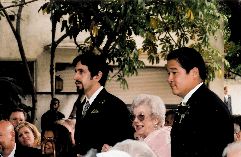 At Scott and Lauren's wedding