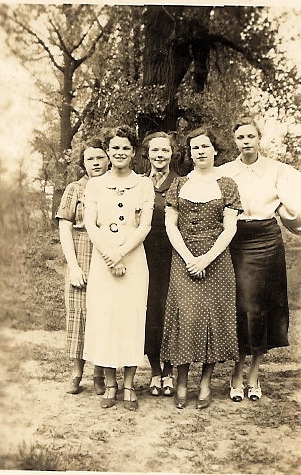 Dorothy, Phyllis, Jean, Mildred, Dorothy