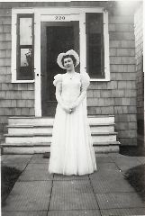 In front of Grand Forks house