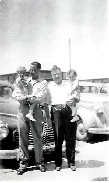 Oliver, Chuck, Pat, Cathy, Oakland, July 1946