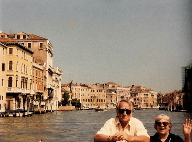 Venice water taxi, Sept. 3, 1982