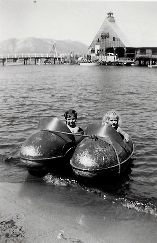Cathy and Pat in boat